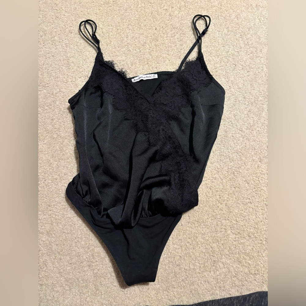 Abercrombie and fitch black lace bodysuit